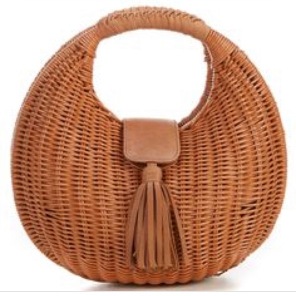 Cleobella Handbags - Cleobella Olivia Wicker Handbag Tobacco